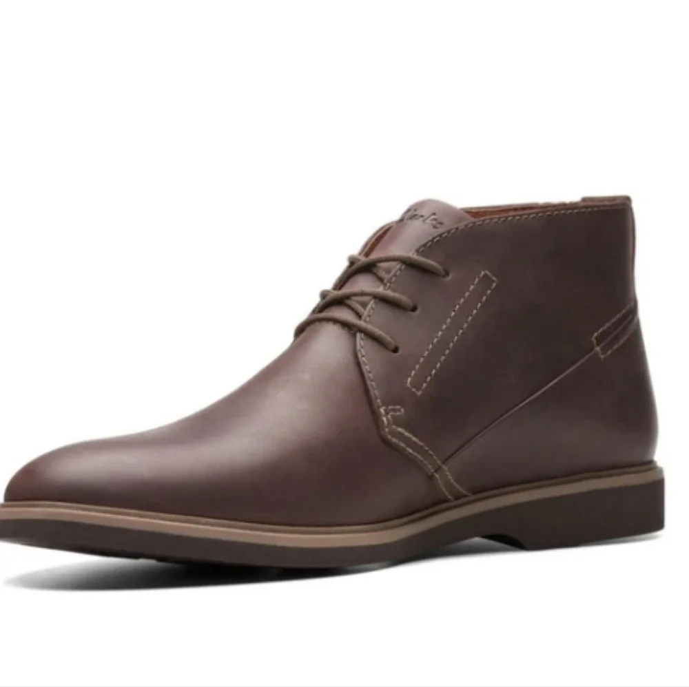 Clarks Originals Malwood Top Chukka Boots Leather Size 8.5 BROWN NEW IN BOX